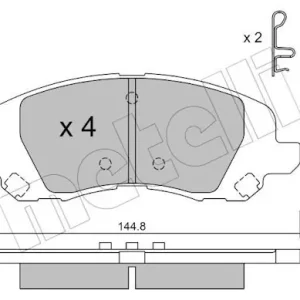 Hit cenowy Zestaw klocków hamulcowych, hamulce tarczowe METELLI 22-0861-0