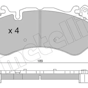 Cena promocyjna Zestaw klocków hamulcowych, hamulce tarczowe METELLI 22-1198-1
