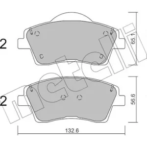 Zestaw klocków hamulcowych, hamulce tarczowe METELLI 22-1249-0 Bezpieczne zakupy