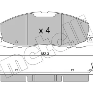 Zestaw klocków hamulcowych, hamulce tarczowe METELLI 22-1330-0 Tylko do końca tygodnia