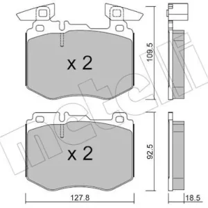 Zestaw klocków hamulcowych, hamulce tarczowe METELLI 22-1388-0 Bezpieczne zakupy