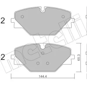 Zestaw klocków hamulcowych, hamulce tarczowe METELLI 22-1393-0 Cena promocyjna