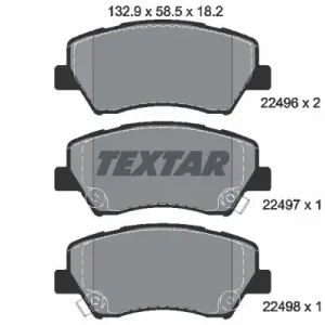 Oferta limitowana Zestaw klocków hamulcowych, hamulce tarczowe TEXTAR 2249601