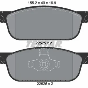 Zestaw klocków hamulcowych, hamulce tarczowe TEXTAR 2252501 Tylko do końca tygodnia