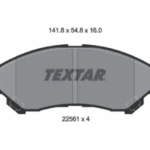 Kup teraz Zestaw klocków hamulcowych, hamulce tarczowe TEXTAR 2256101