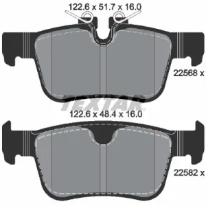 Tylko do końca tygodnia Zestaw klocków hamulcowych, hamulce tarczowe TEXTAR 2256801