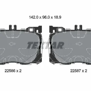 Wysoka jakość Zestaw klocków hamulcowych, hamulce tarczowe TEXTAR 2258601