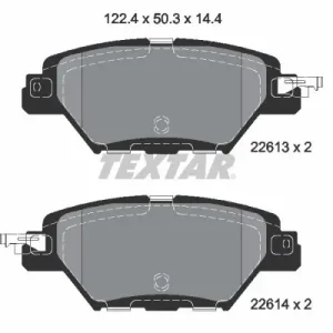 Ostatnie sztuki Zestaw klocków hamulcowych, hamulce tarczowe TEXTAR 2261301