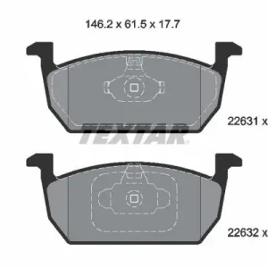 Promocja Zestaw klocków hamulcowych, hamulce tarczowe TEXTAR 2263101
