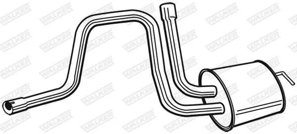 Nowość Tłumik środkowy WALKER 22642