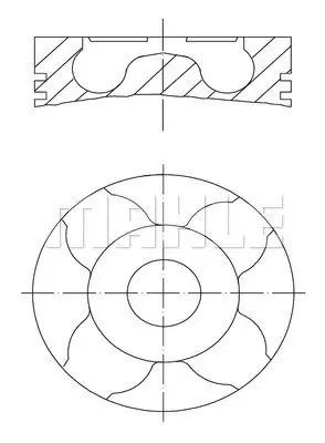 Tłok MAHLE 227 PI 00148 000 Nowość