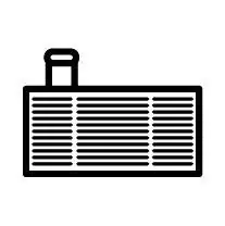 Rabat Chłodnica oleju, układ kierowania NRF 31254