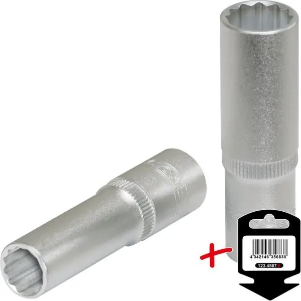 1/4 NASADKA 12-KĄTNA, DŁUGA,9MM, NA HAKU Nowy