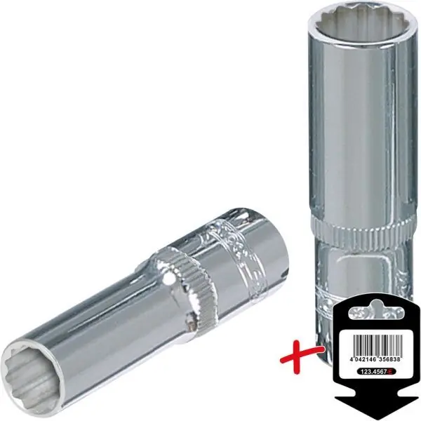 Bestseller 1/4'' CHROME+ NASADKA 12-KĄTNA, DŁUGA, 7