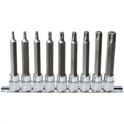 ZESTAW NASADEK 3/8 DO ŚRUB TX Z DZIURKĄ Obniżka ceny