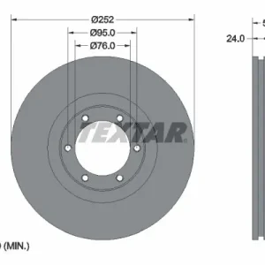 Ostatnia szansa Tarcza hamulcowa TEXTAR 92017203