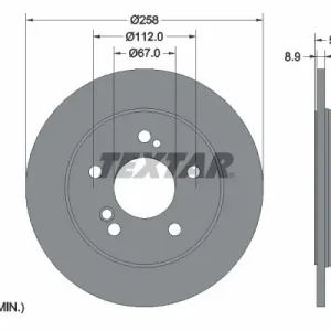 Ograniczona ilość Tarcza hamulcowa TEXTAR 92032003