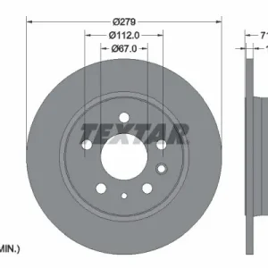 Darmowa dostawa Tarcza hamulcowa TEXTAR 92032600