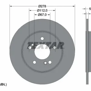 Bezpieczne zakupy Tarcza hamulcowa TEXTAR 92032703