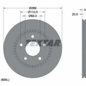 Ekspresowa dostawa Tarcza hamulcowa TEXTAR 92037100