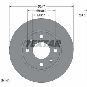 Obniżka ceny Tarcza hamulcowa TEXTAR 92043103