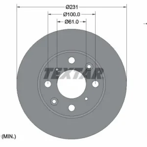 Promocja Tarcza hamulcowa TEXTAR 92046500