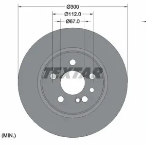 Dodaj do koszyka Tarcza hamulcowa TEXTAR 92056800