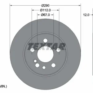 Niska cena Tarcza hamulcowa TEXTAR 92056900