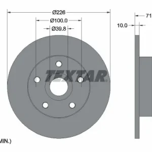 Sprawdź teraz Tarcza hamulcowa TEXTAR 92057200