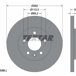 Ostatnia szansa Tarcza hamulcowa TEXTAR 92058500