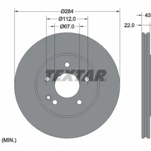 Sprawdź teraz Tarcza hamulcowa TEXTAR 92059405