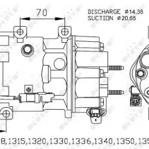 Super okazja Kompresor klimatyzacji NRF 32772 6453QP