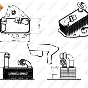 Chłodnica oleju NRF 31343 1660079J80 Promocja