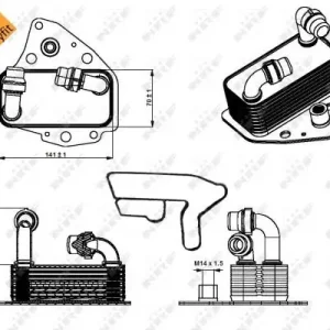 Chłodnica oleju NRF 31344 55208625 Sprawdź teraz