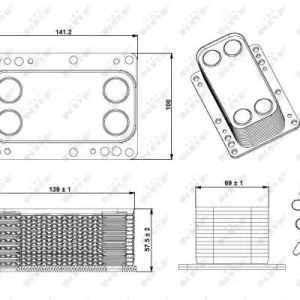 Chłodnica oleju NRF 31339 1520000Q0A Sprawdź teraz