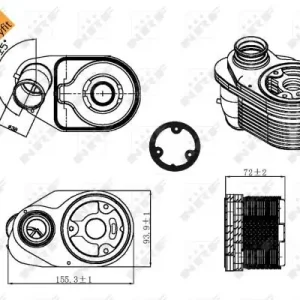 Zniżka Chłodnica oleju NRF 31324 504375378