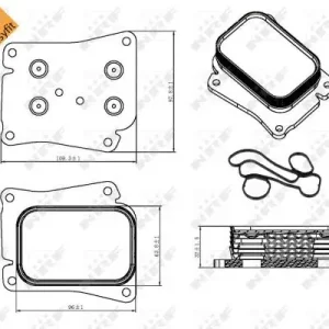 Chłodnica oleju NRF 31320 2711880401 Sprawdź teraz