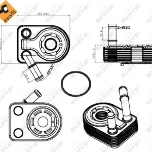 Szybka dostawa Chłodnica oleju NRF 31311 1801936