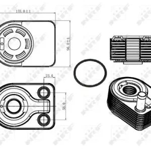 Chłodnica oleju NRF 31312 1761091 Hit cenowy
