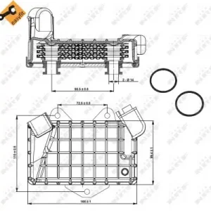 Chłodnica oleju NRF 31274 6061800365 Darmowa dostawa