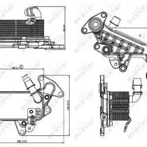 Chłodnica oleju NRF 31264 3C0317037A Obniżka ceny