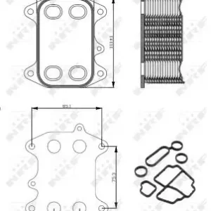 Wyprzedaż Chłodnica oleju NRF 31263 03L115389B