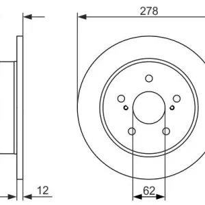 Do wyczerpania zapasów Tarcza hamulcowa BOSCH 0986479752 449112230