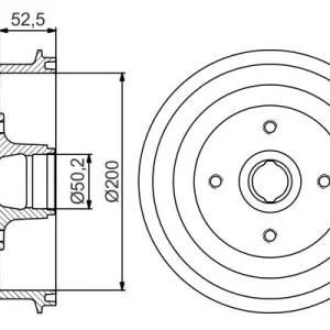 Bęben hamulcowy BOSCH 0986477217 96193771 Wyprzedaż