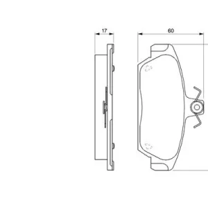 Darmowa dostawa Klocki hamulcowe BOSCH 0986424092 GBP90318